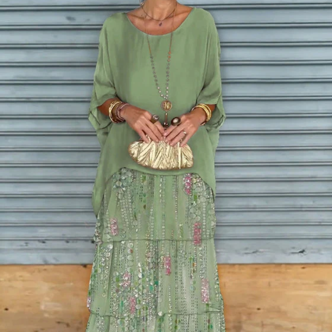 Bella Stride| Emie™ - Layered Boho Elegance Dress