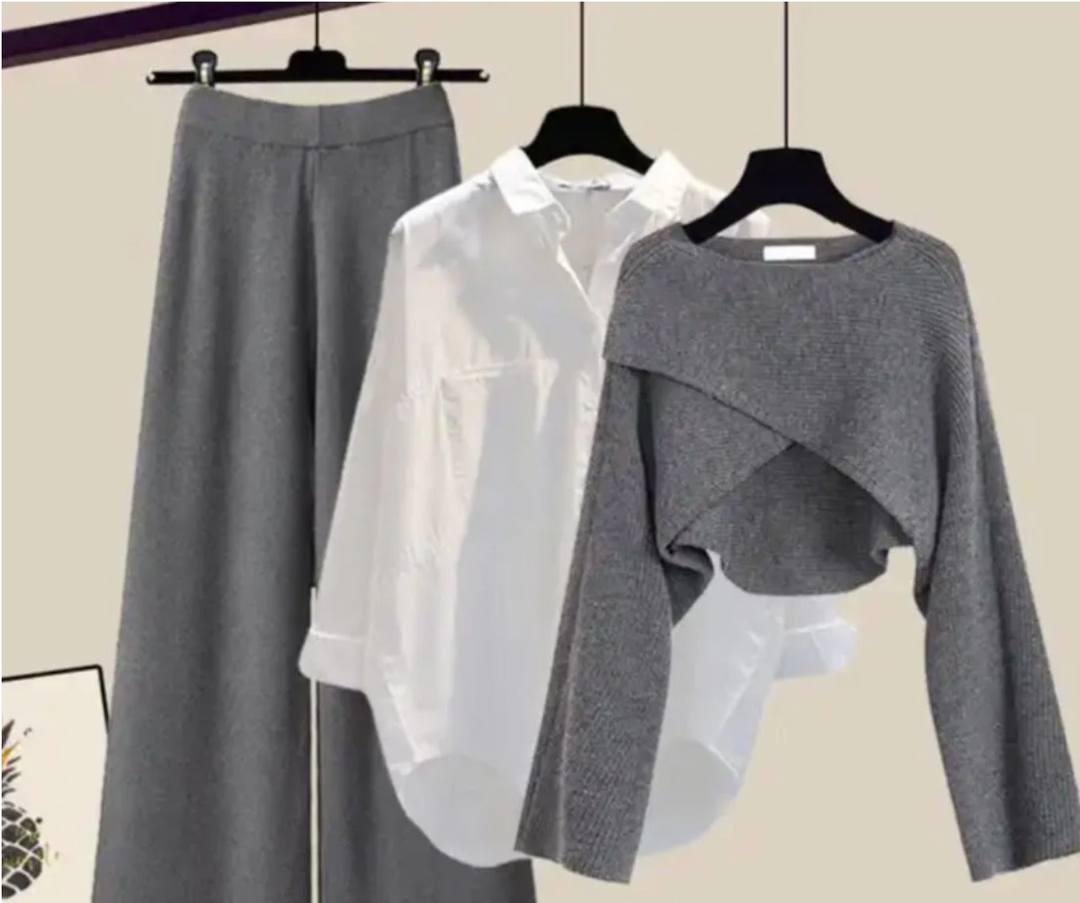 Bella Stride| Jade™- Cozy Three-Piece Set with Long Sleeves