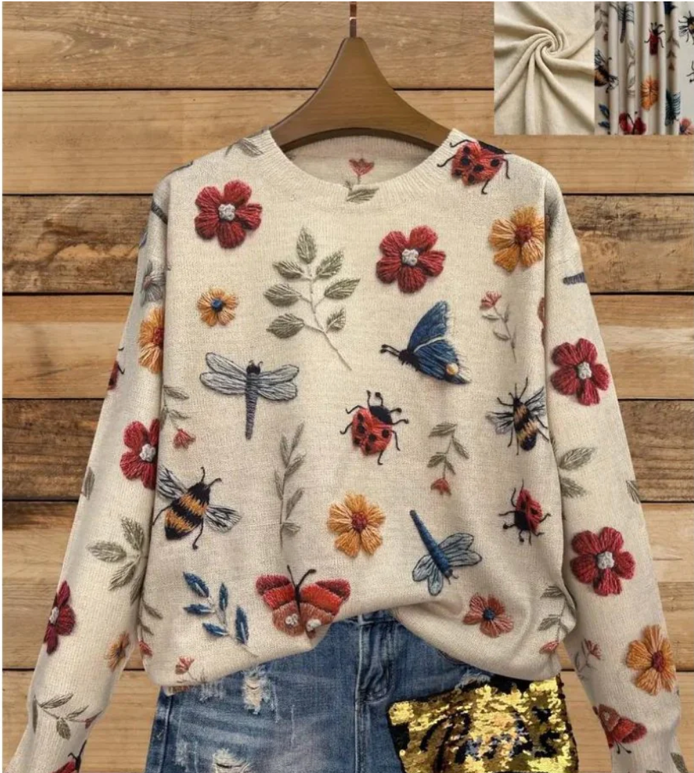 Bella Stride| Flor™ - Whimsical Garden Long Sleeves