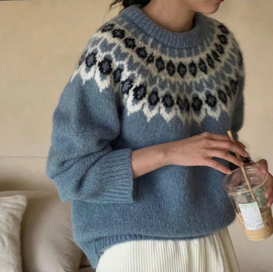 Bella Stride| Julia- Stylish Jacquard Sweater