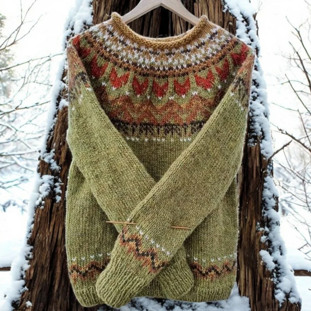Bella Stride| Clara- Retro Knit Sweater