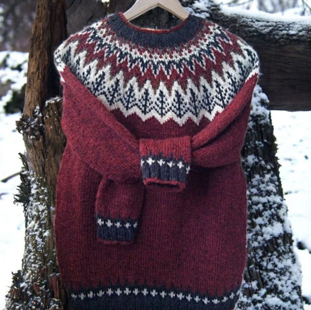 Bella Stride| Ollie- Jacquard Knit Sweater