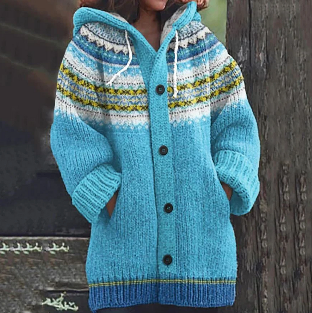 Bella Stride| Azure- Cozy Cardigan