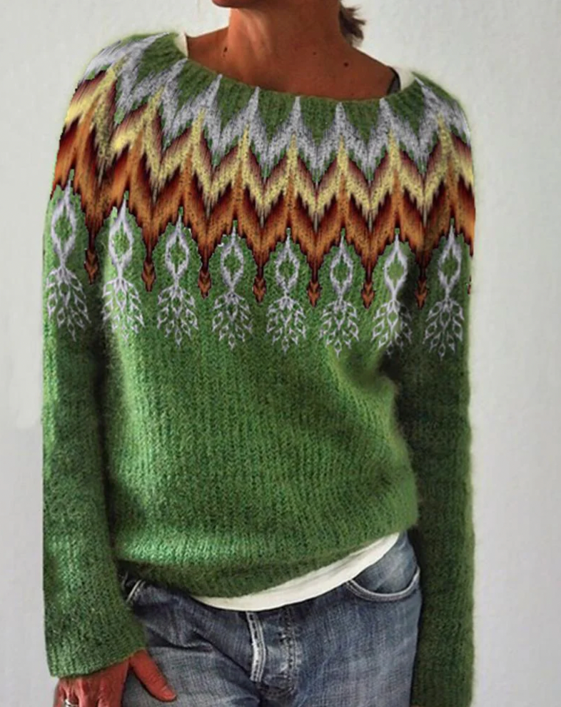 Bella Stride| Rose - STYLISH & COZY RETRO JUMPER
