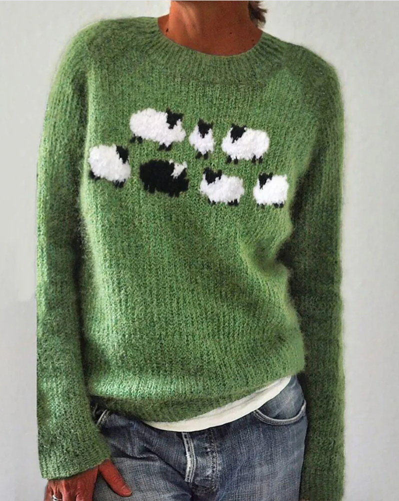 Bella Stride| VIOLET - STYLISH & COZY RETRO JUMPER