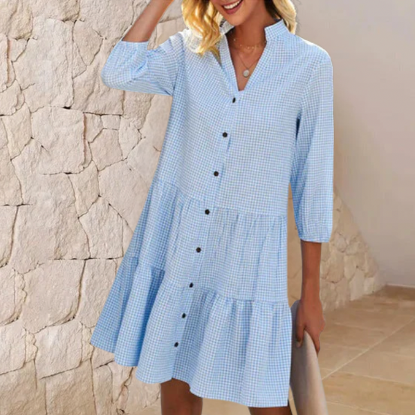 Bella Stride| Elegant Blue Dress