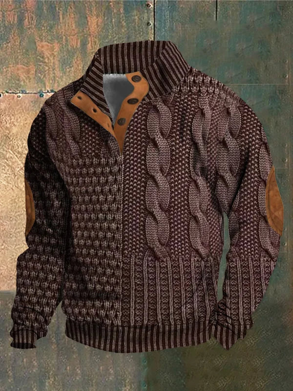 Shauny | Patterned Cozy Knit Sweater For Men