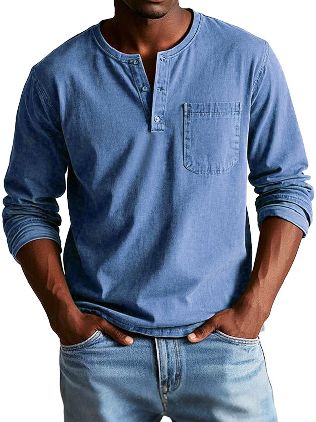 Elijah Vintage Henley Shirt