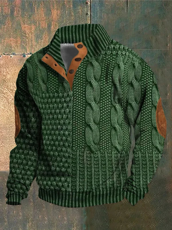 Shauny | Patterned Cozy Knit Sweater For Men