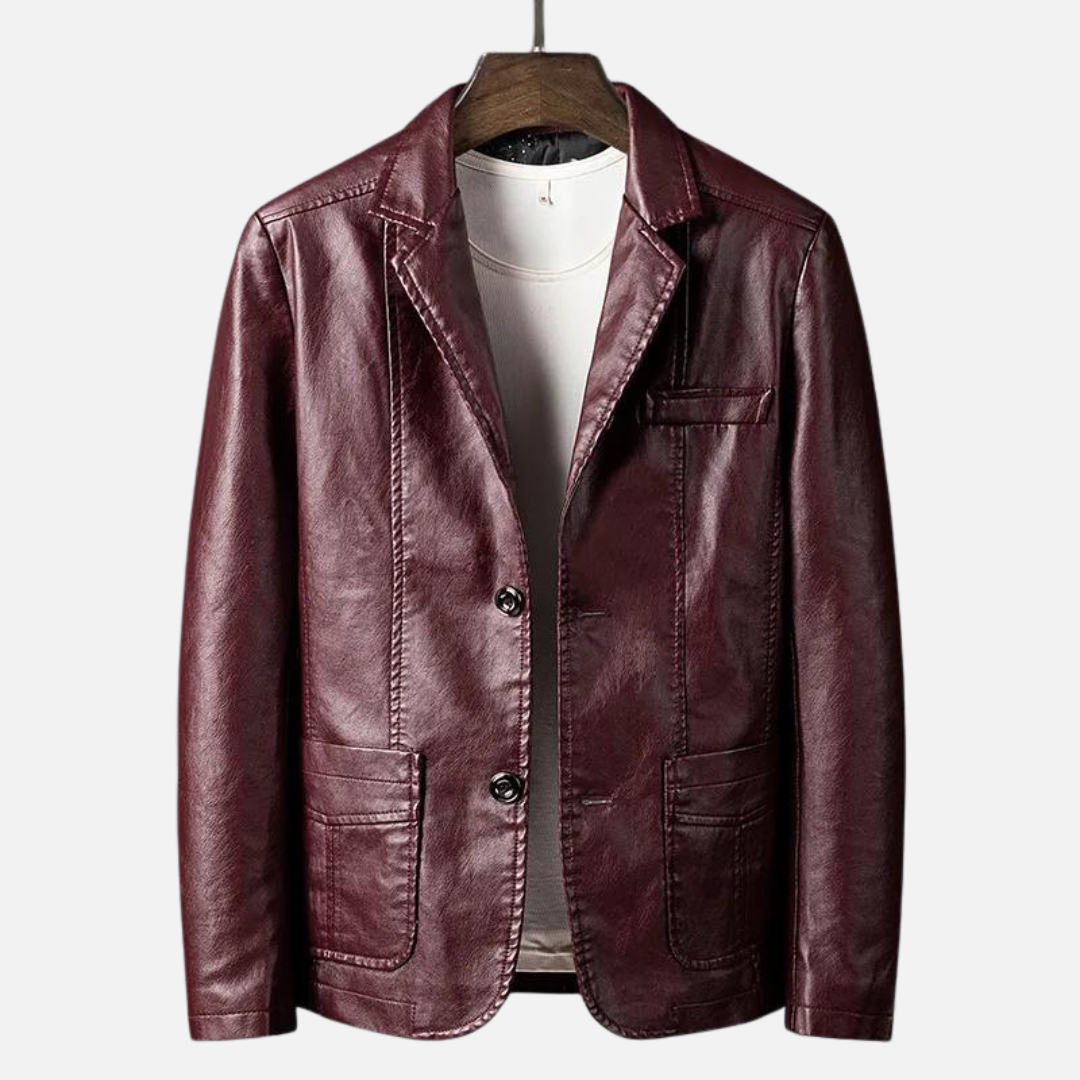 Maggie | Stylish Vegan Leather Blazer