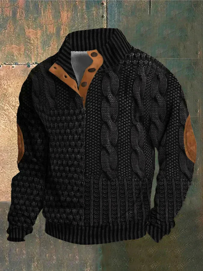 Shauny | Patterned Cozy Knit Sweater For Men