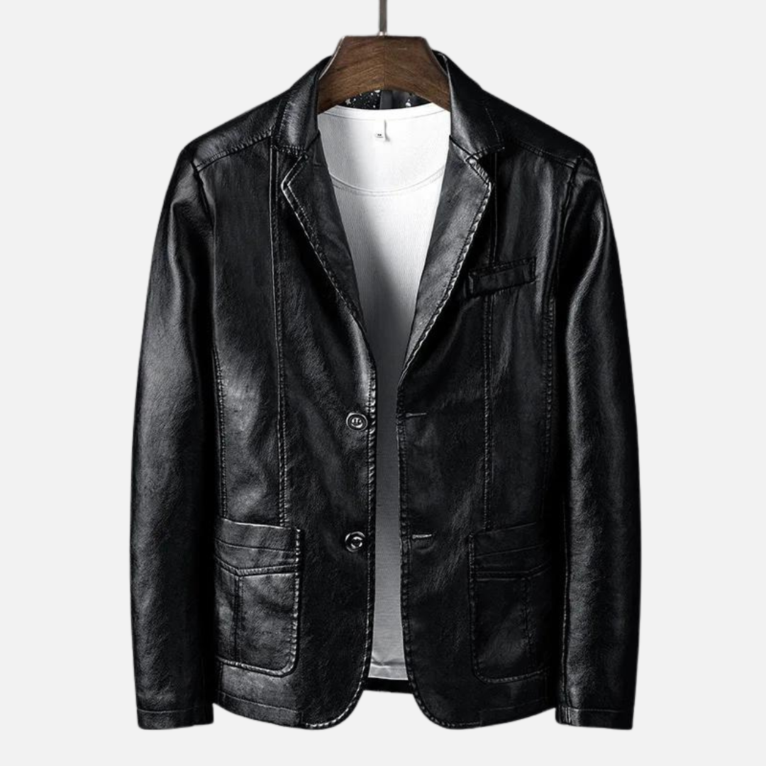 Maggie | Stylish Vegan Leather Blazer