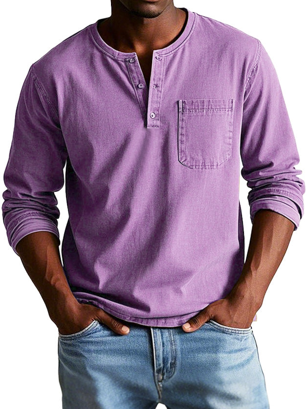 Elijah Vintage Henley Shirt