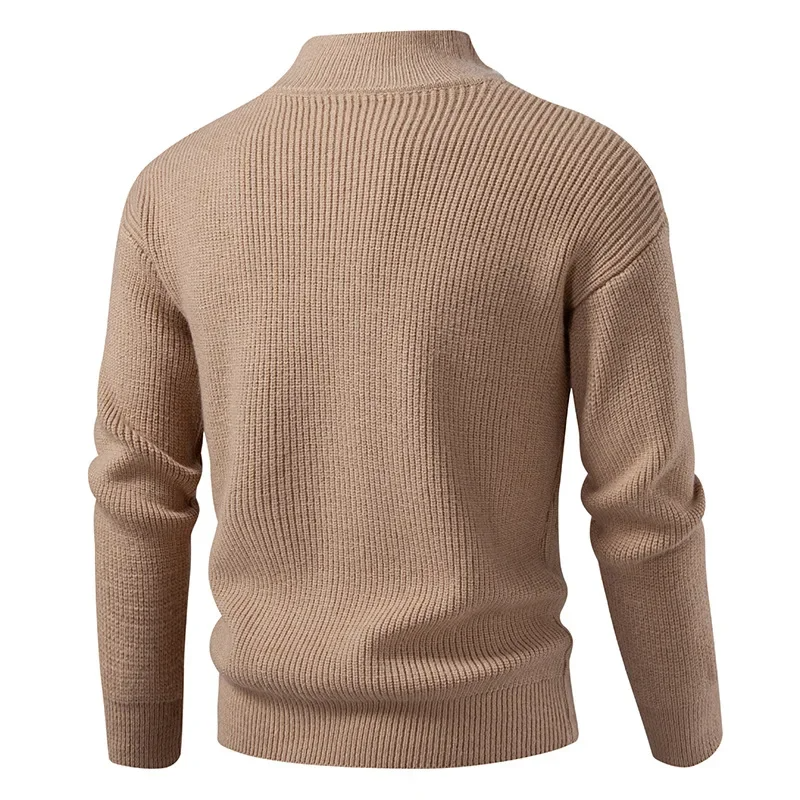 Calvin - Men's Knitted Zip-Up Cardigan