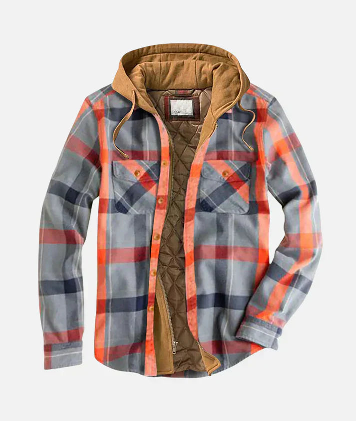 Koa Stylish Patchwork Plaid Jacket