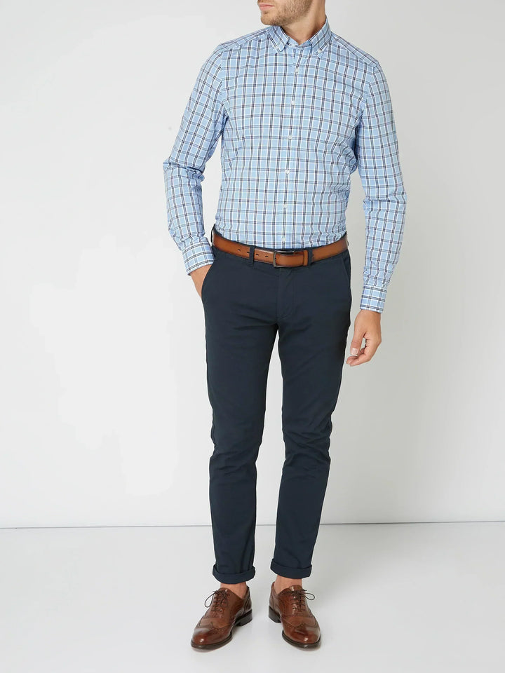 Liam | Stylish Checkered Button-Down Shirt