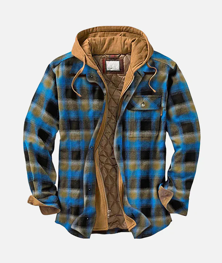 Koa Stylish Patchwork Plaid Jacket