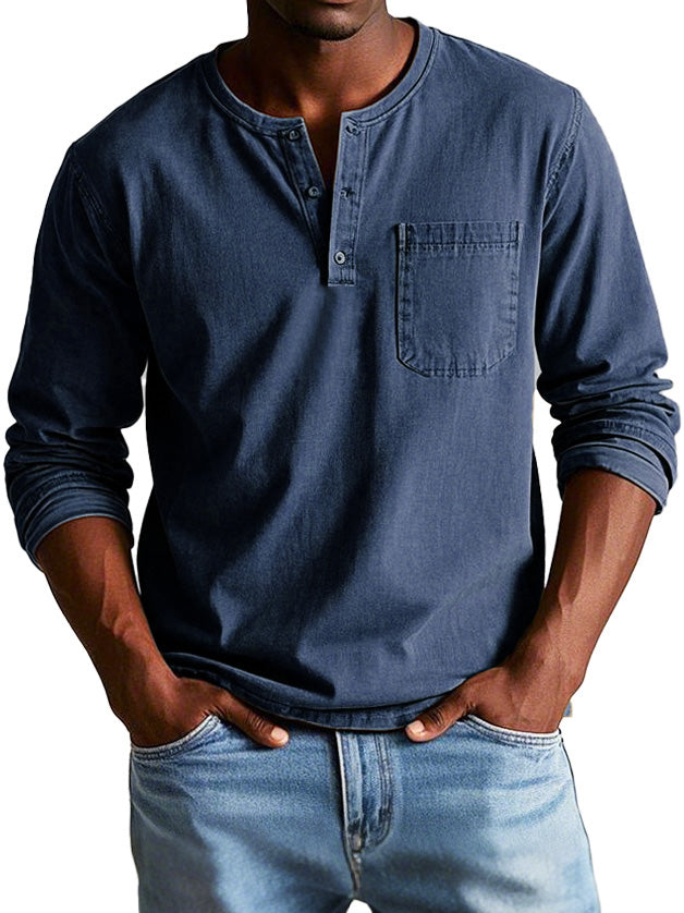 Elijah Vintage Henley Shirt