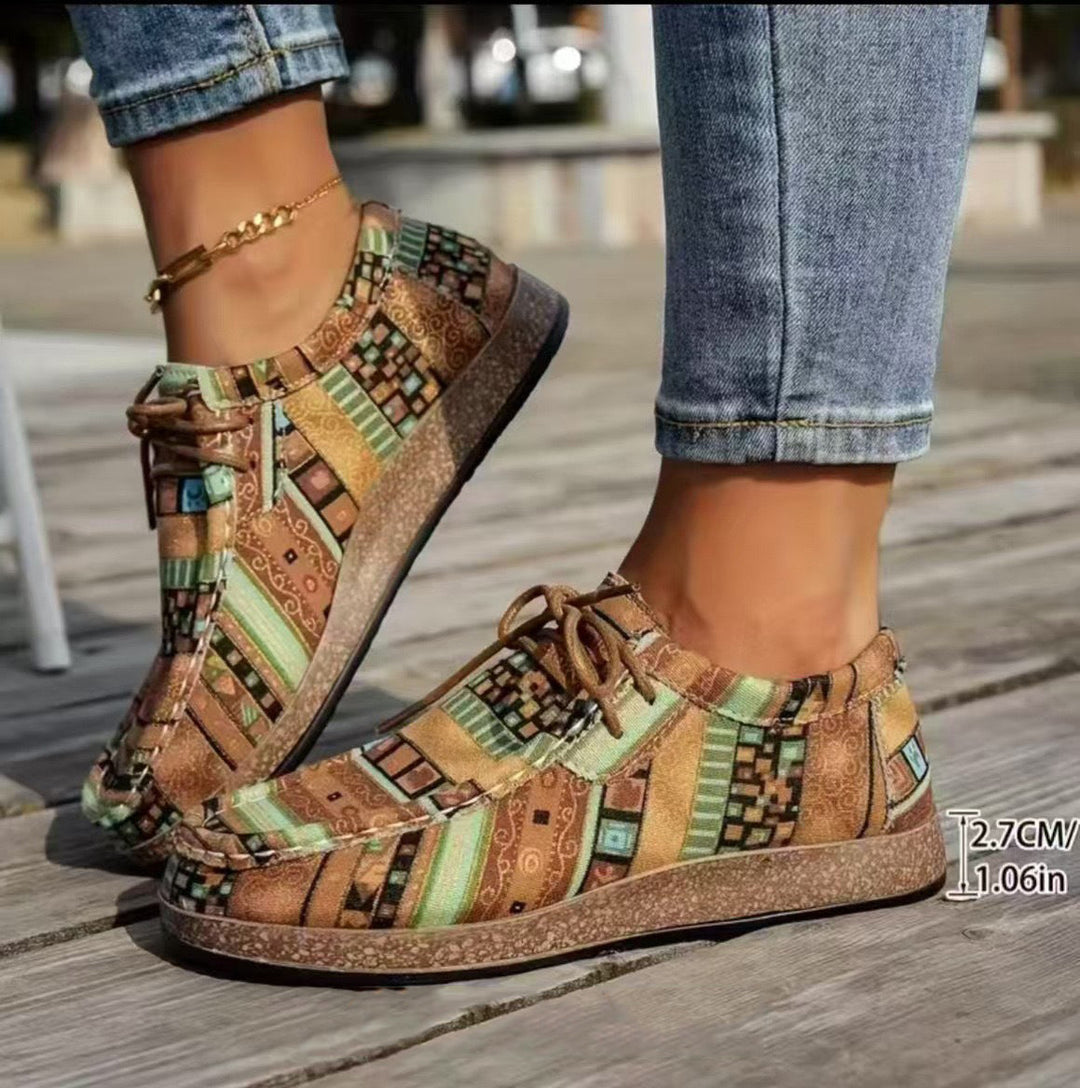 Kate™ | Colourful Retro Womens Shoe