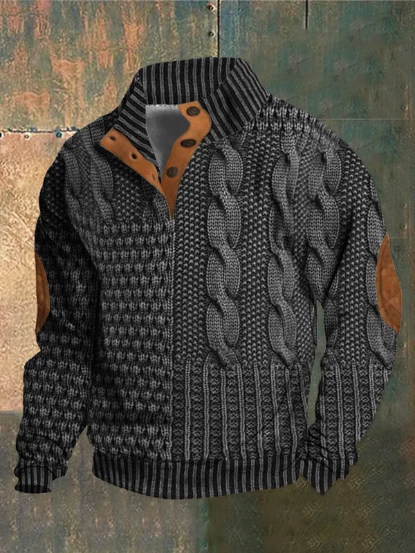 Shauny | Patterned Cozy Knit Sweater For Men