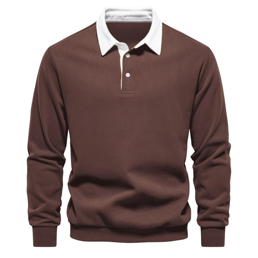 Allan™| Long Sleeve Polo Shirt