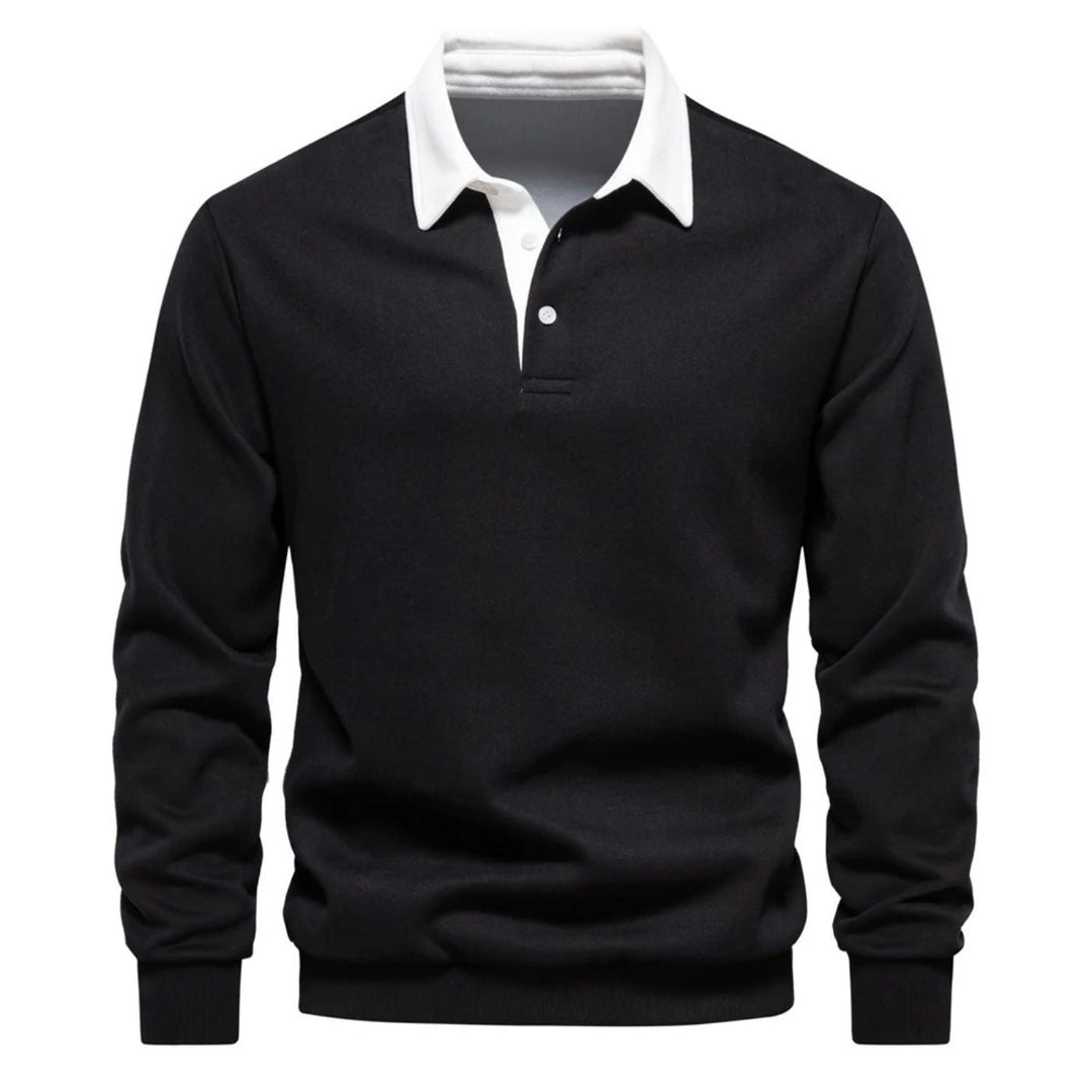 Allan™| Long Sleeve Polo Shirt
