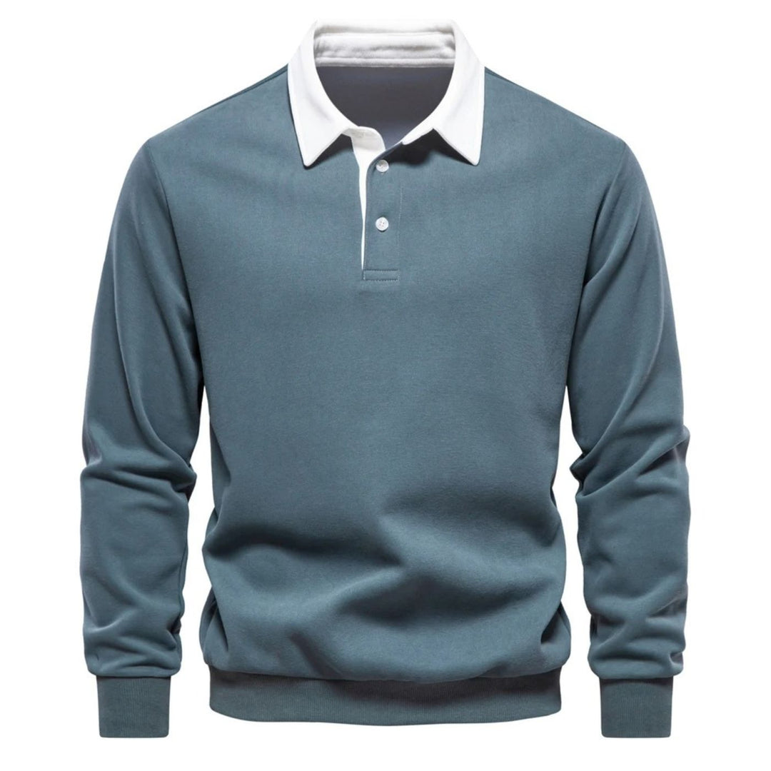 Allan™| Long Sleeve Polo Shirt