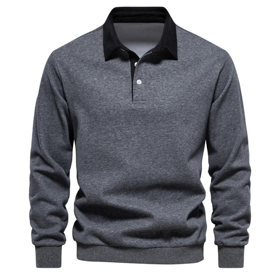 Allan™| Long Sleeve Polo Shirt
