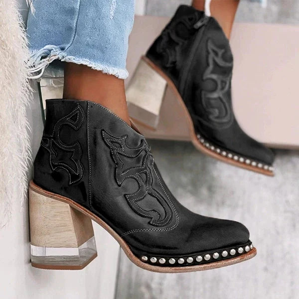 Jessica™ -  Norwich Embroidered Leather Boots