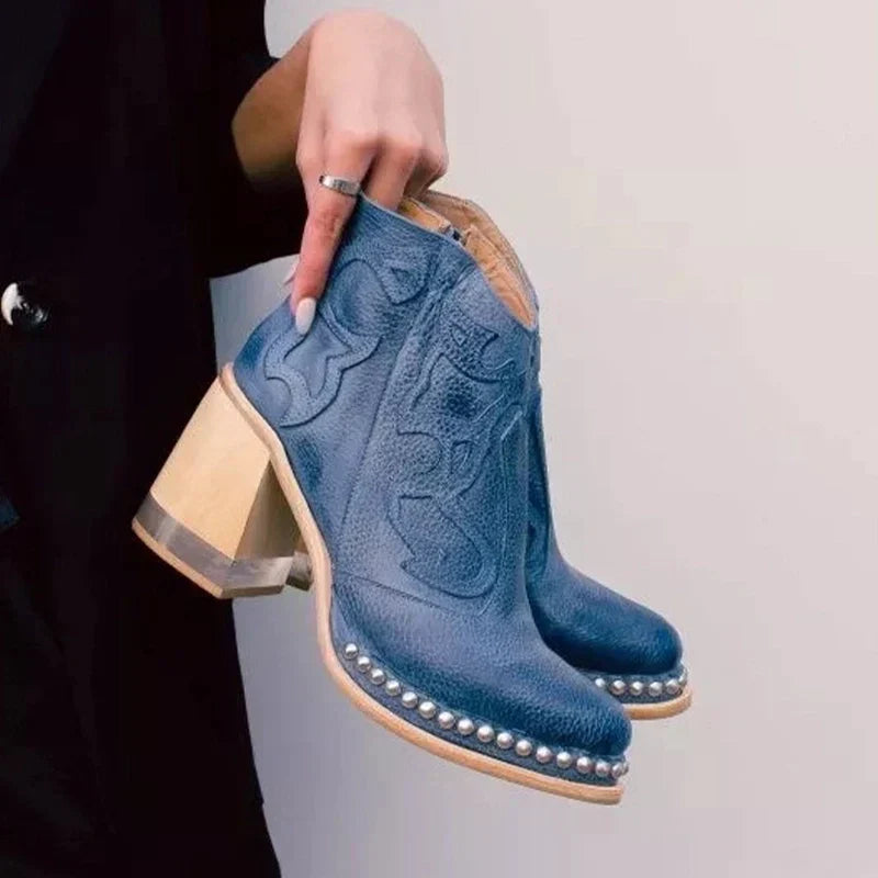 Jessica™ -  Norwich Embroidered Leather Boots