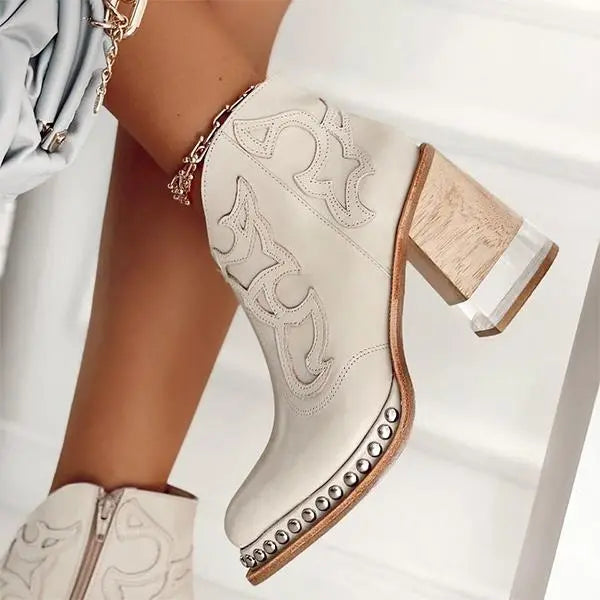 Jessica™ -  Norwich Embroidered Leather Boots