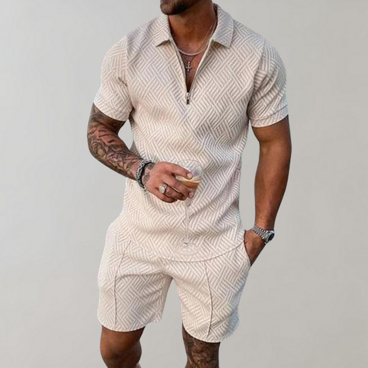 Lachlan | Stylish Men's Zipper Polo Set