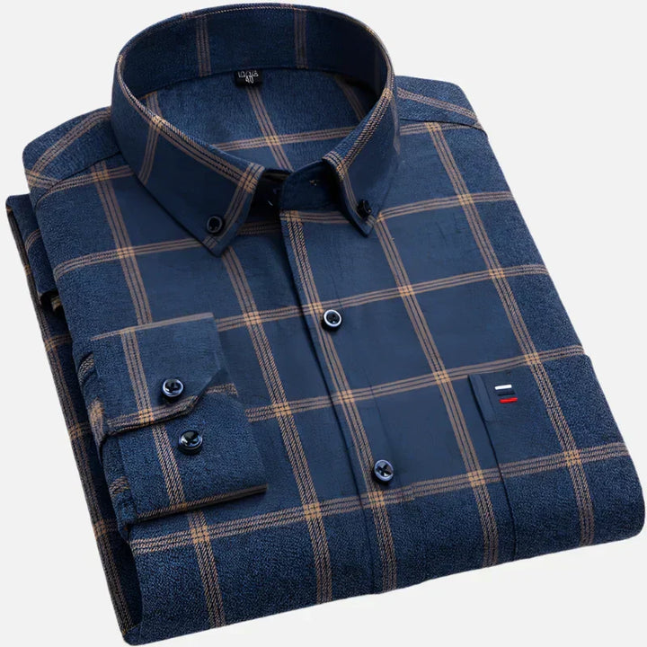 Liam | Stylish Checkered Button-Down Shirt