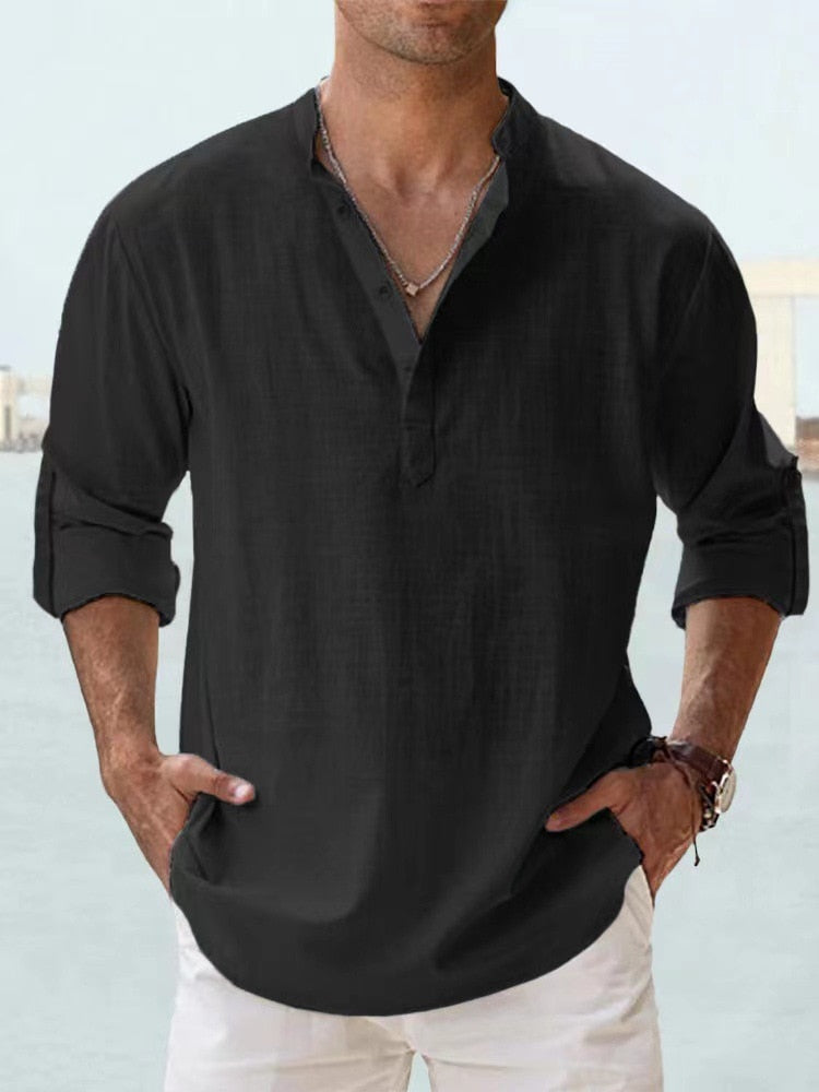 Lucas Casual Linen Overshirt