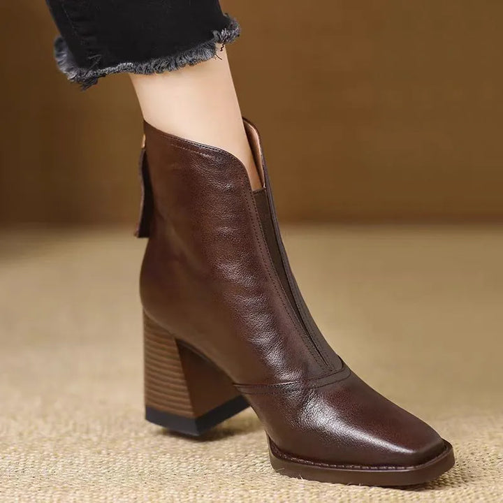 Avalance™| Everly Leather Ankle Boots
