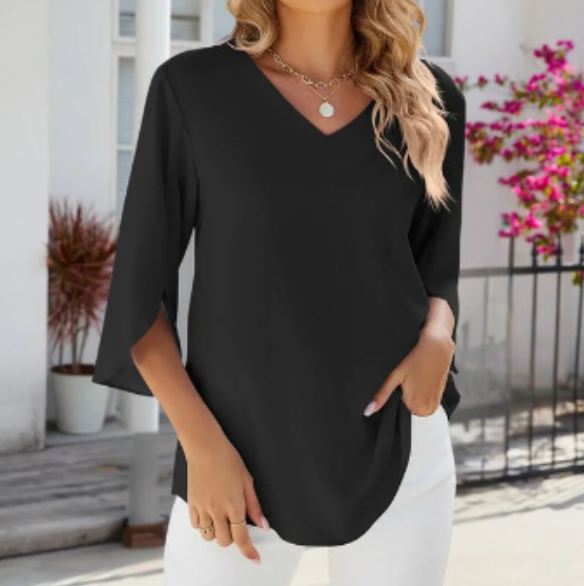 Bella stride| V-NECK BLOUSE