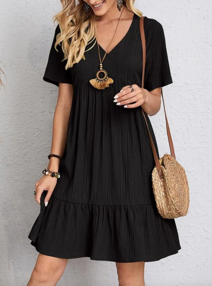 Bella Stride| Elegant Dress with a Belly Cover