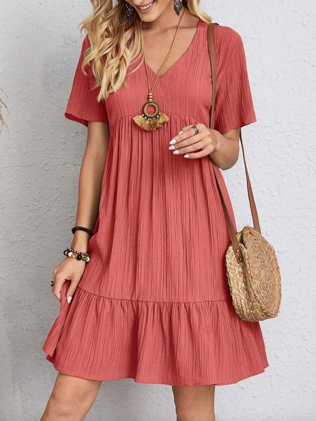 Bella Stride| Elegant Dress with a Belly Cover