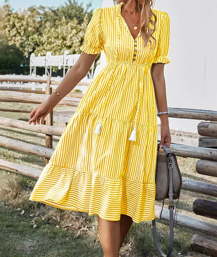 Bella Stride| Summer Stripe Dress