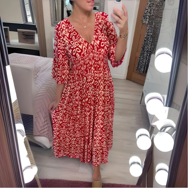 Bella Stride| Isabella™ - Boho Printed Dress