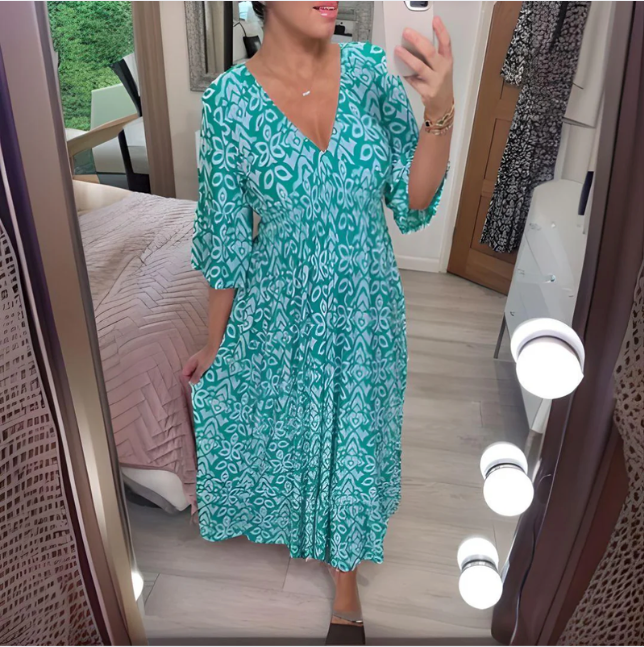 Bella Stride| Isabella™ - Boho Printed Dress