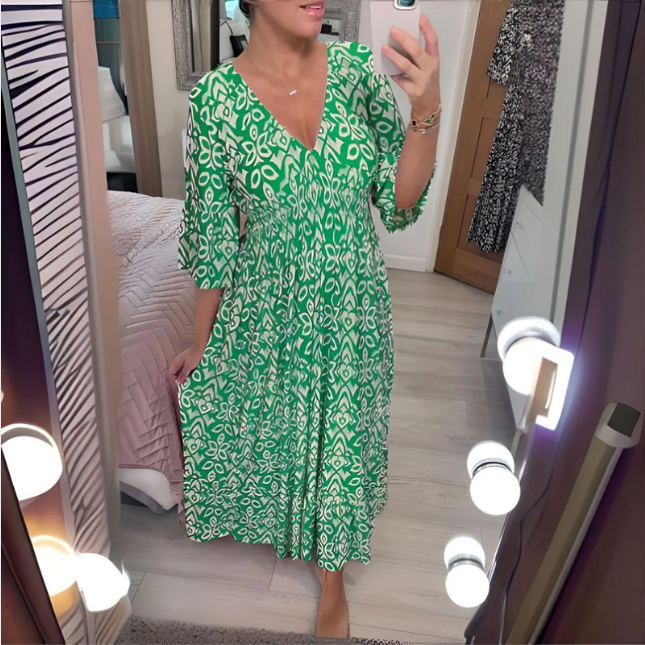 Bella Stride| Isabella™ - Boho Printed Dress
