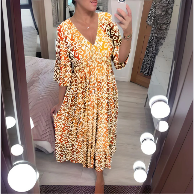 Bella Stride| Isabella™ - Boho Printed Dress