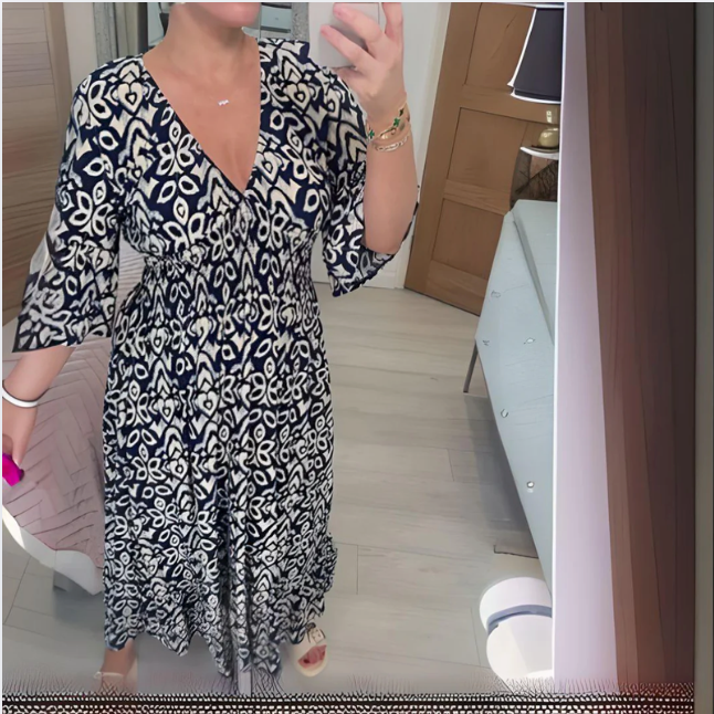 Bella Stride| Isabella™ - Boho Printed Dress