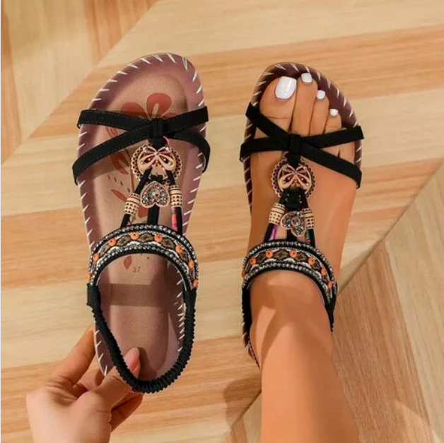 Bella Stride| Katherine - Boho Flat Sandals