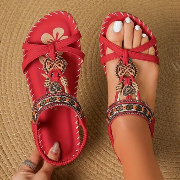 Bella Stride| Katherine - Boho Flat Sandals