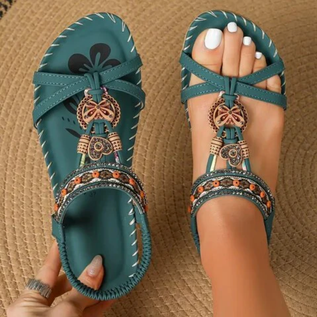 Bella Stride| Katherine - Boho Flat Sandals