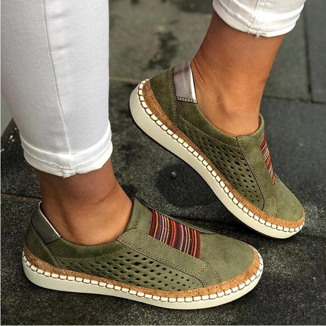 Bella Stride| Carolyn - Chic Boho Slip-On Sneakers