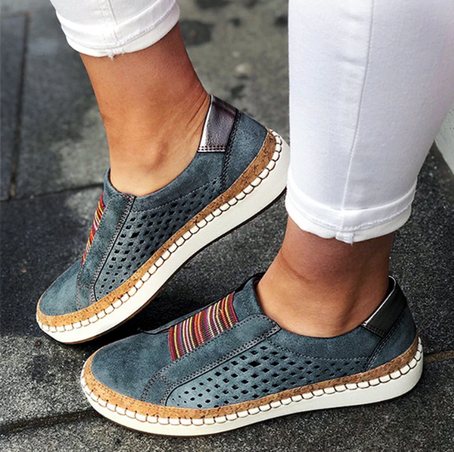 Bella Stride| Carolyn - Chic Boho Slip-On Sneakers