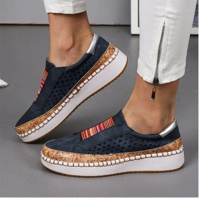 Bella Stride| Carolyn - Chic Boho Slip-On Sneakers